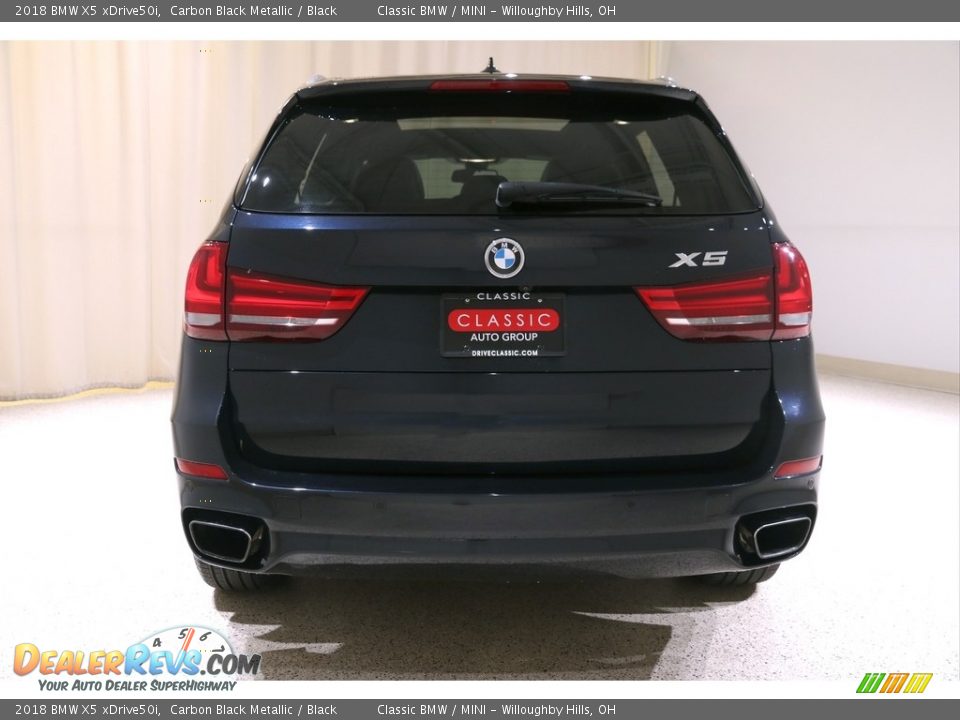 2018 BMW X5 xDrive50i Carbon Black Metallic / Black Photo #25