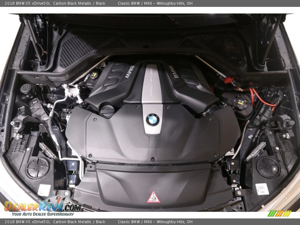 2018 BMW X5 xDrive50i Carbon Black Metallic / Black Photo #26