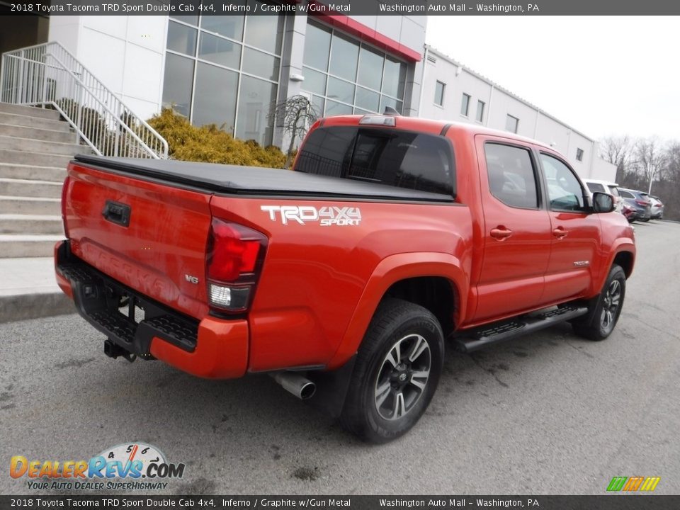 2018 Toyota Tacoma TRD Sport Double Cab 4x4 Inferno / Graphite w/Gun Metal Photo #16