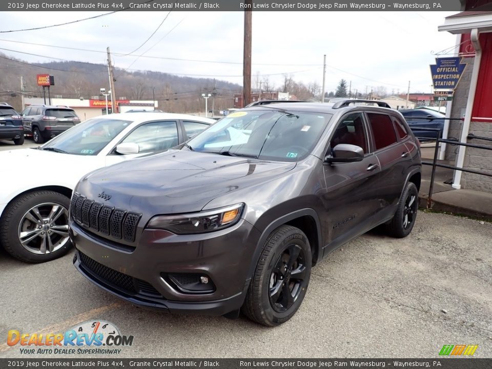 2019 Jeep Cherokee Latitude Plus 4x4 Granite Crystal Metallic / Black Photo #1