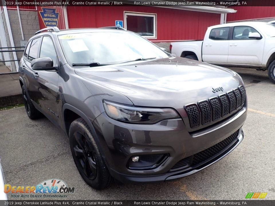 2019 Jeep Cherokee Latitude Plus 4x4 Granite Crystal Metallic / Black Photo #7