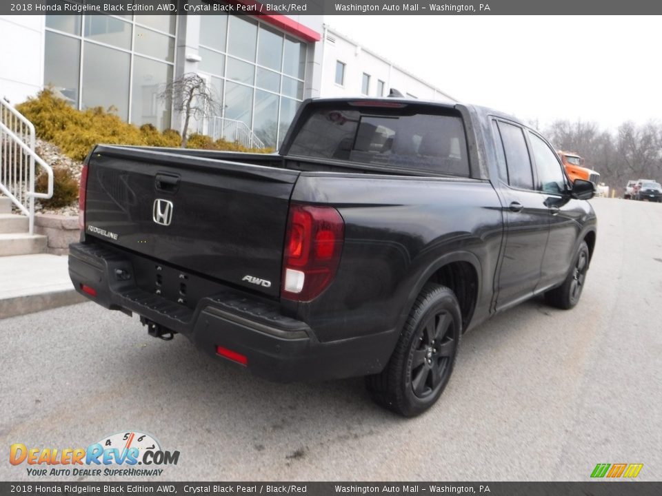 2018 Honda Ridgeline Black Edition AWD Crystal Black Pearl / Black/Red Photo #16