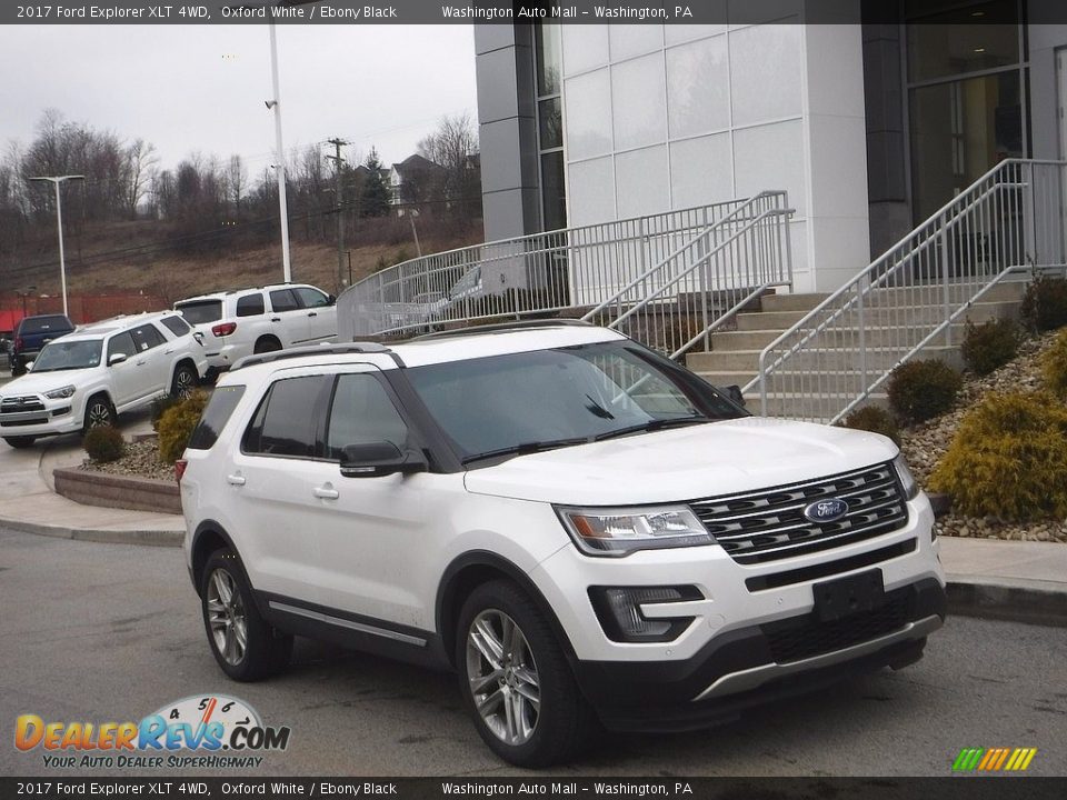 2017 Ford Explorer XLT 4WD Oxford White / Ebony Black Photo #1