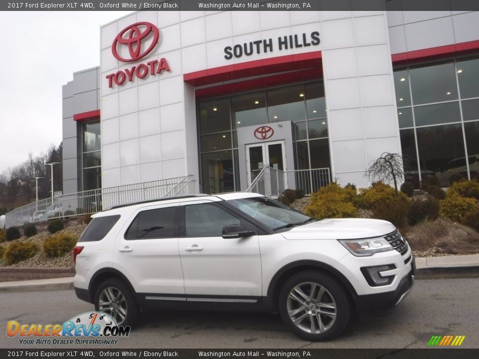 2017 Ford Explorer XLT 4WD Oxford White / Ebony Black Photo #2