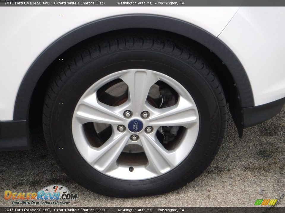 2015 Ford Escape SE 4WD Oxford White / Charcoal Black Photo #10