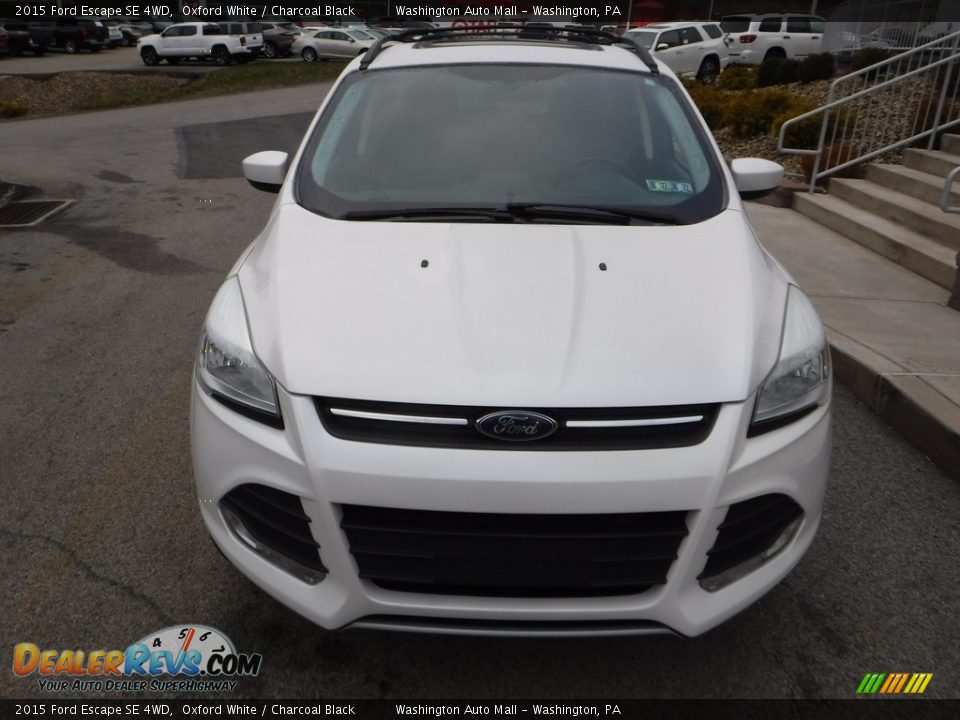 2015 Ford Escape SE 4WD Oxford White / Charcoal Black Photo #12