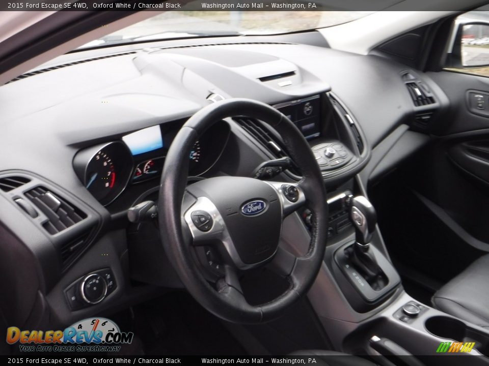 2015 Ford Escape SE 4WD Oxford White / Charcoal Black Photo #20