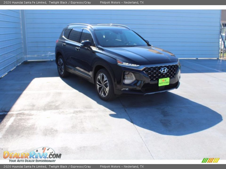 2020 Hyundai Santa Fe Limited Twilight Black / Espresso/Gray Photo #2
