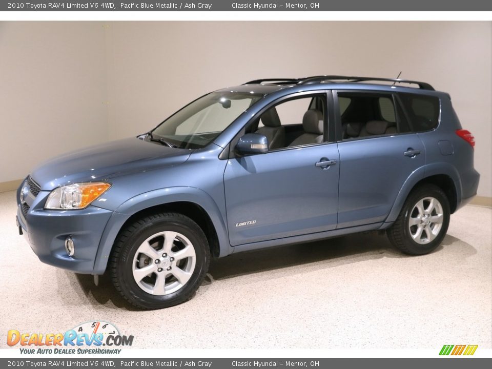 2010 Toyota RAV4 Limited V6 4WD Pacific Blue Metallic / Ash Gray Photo #3