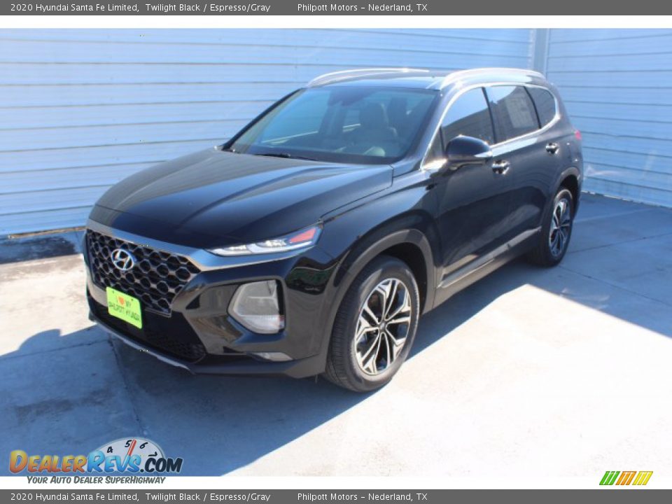 2020 Hyundai Santa Fe Limited Twilight Black / Espresso/Gray Photo #4