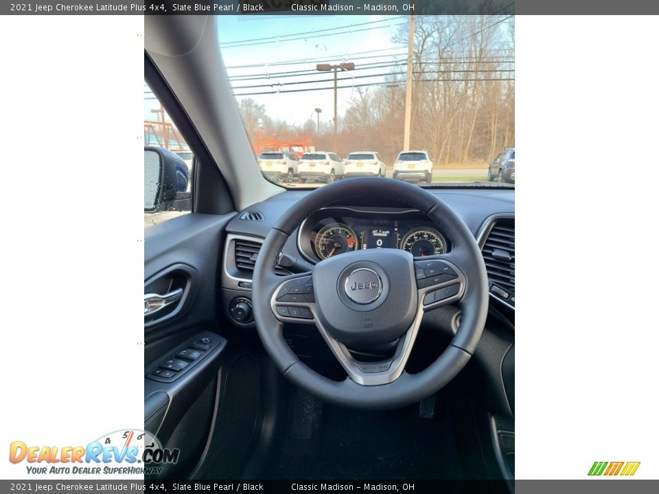 2021 Jeep Cherokee Latitude Plus 4x4 Slate Blue Pearl / Black Photo #4