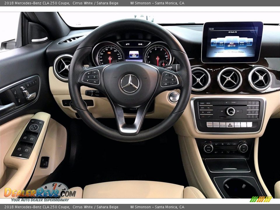 2018 Mercedes-Benz CLA 250 Coupe Cirrus White / Sahara Beige Photo #4