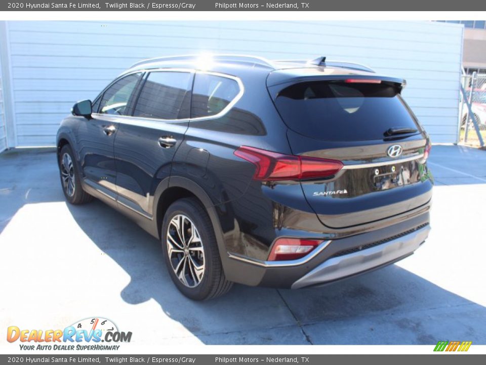 2020 Hyundai Santa Fe Limited Twilight Black / Espresso/Gray Photo #6