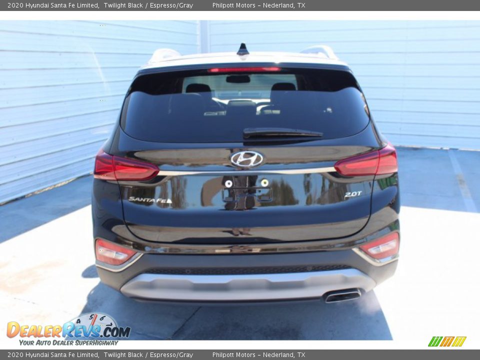 2020 Hyundai Santa Fe Limited Twilight Black / Espresso/Gray Photo #7
