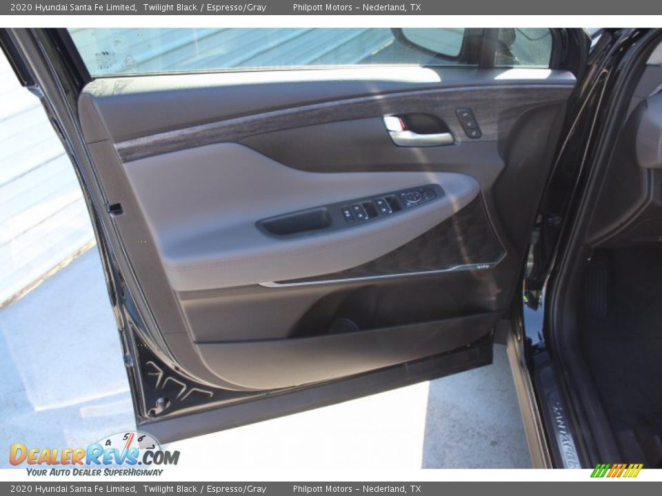 2020 Hyundai Santa Fe Limited Twilight Black / Espresso/Gray Photo #9