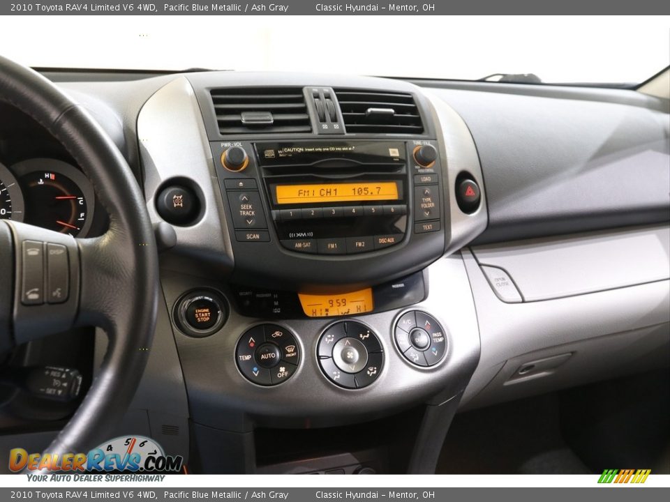2010 Toyota RAV4 Limited V6 4WD Pacific Blue Metallic / Ash Gray Photo #9