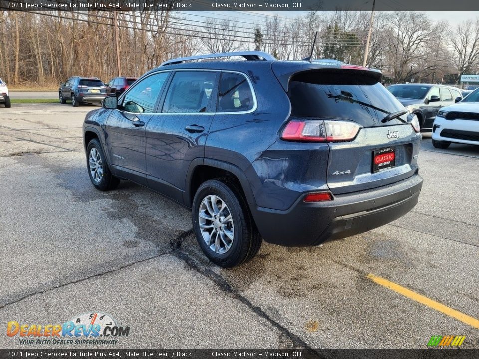 2021 Jeep Cherokee Latitude Plus 4x4 Slate Blue Pearl / Black Photo #9