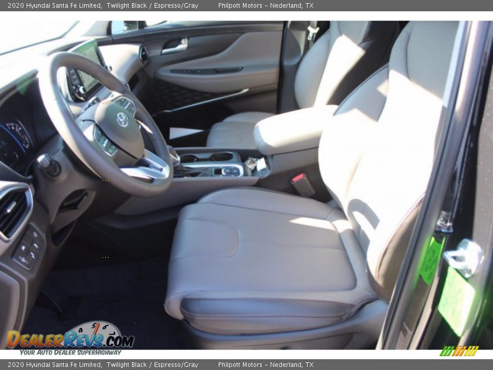 2020 Hyundai Santa Fe Limited Twilight Black / Espresso/Gray Photo #10
