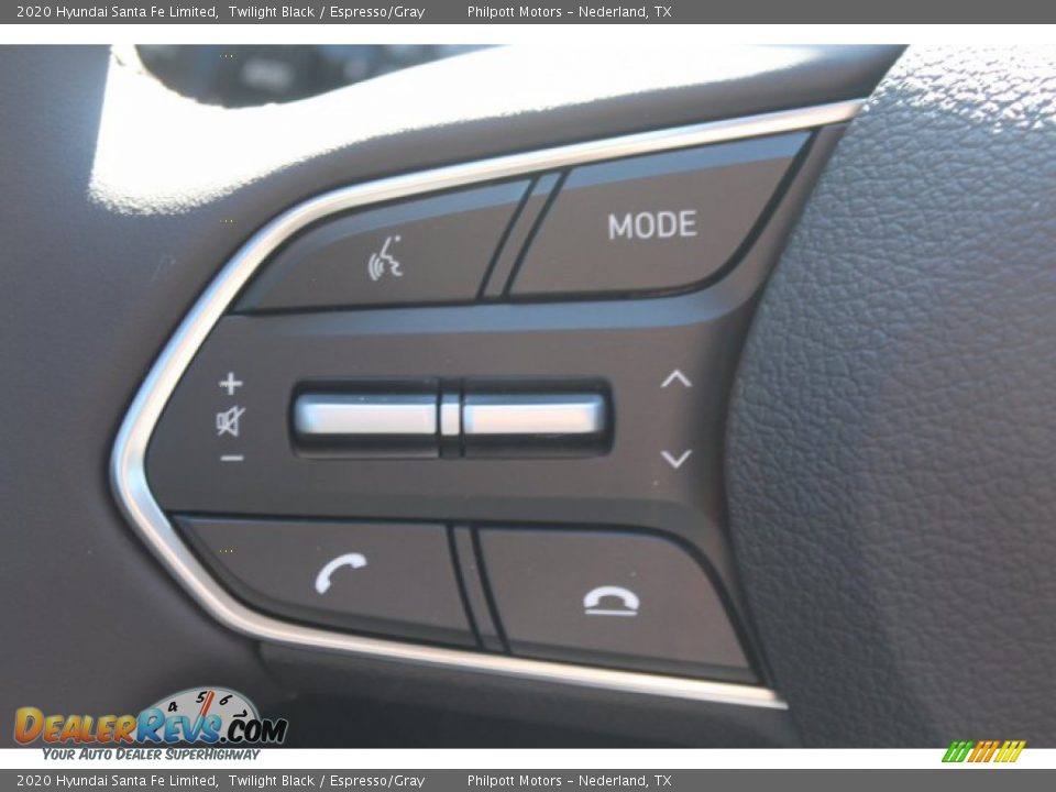 2020 Hyundai Santa Fe Limited Twilight Black / Espresso/Gray Photo #11