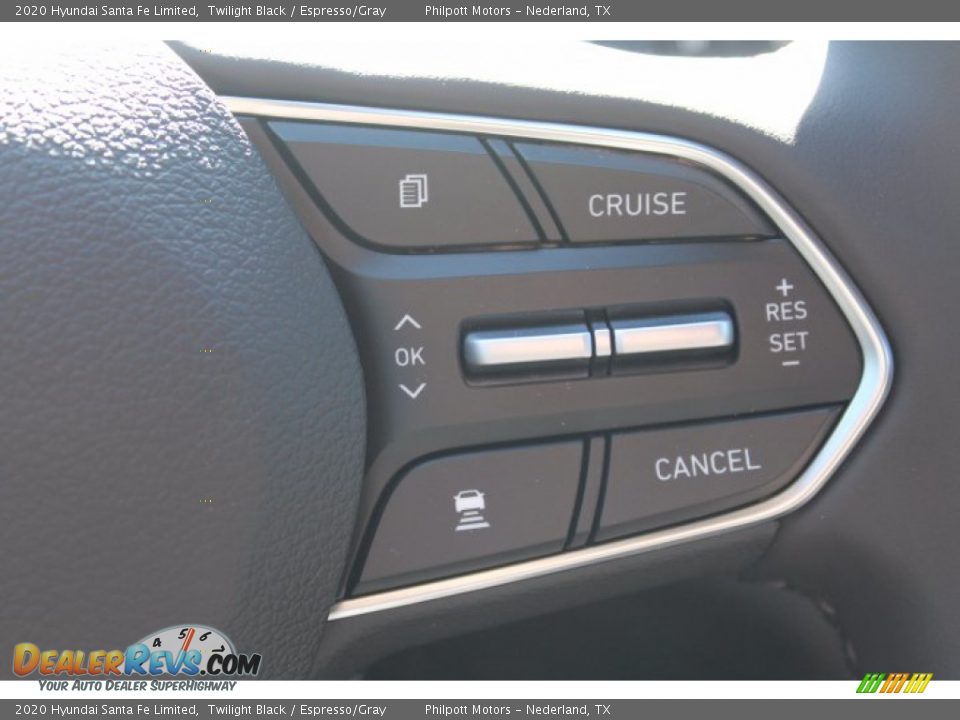 2020 Hyundai Santa Fe Limited Twilight Black / Espresso/Gray Photo #12