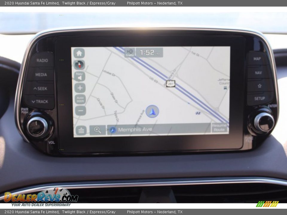 2020 Hyundai Santa Fe Limited Twilight Black / Espresso/Gray Photo #15