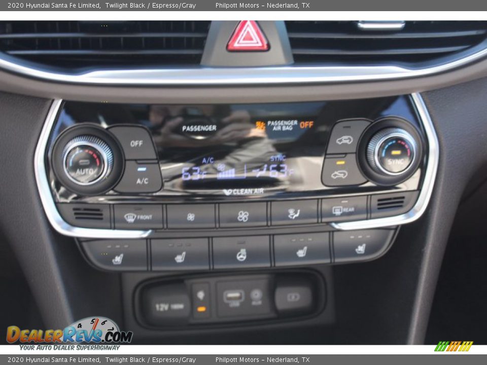 2020 Hyundai Santa Fe Limited Twilight Black / Espresso/Gray Photo #16