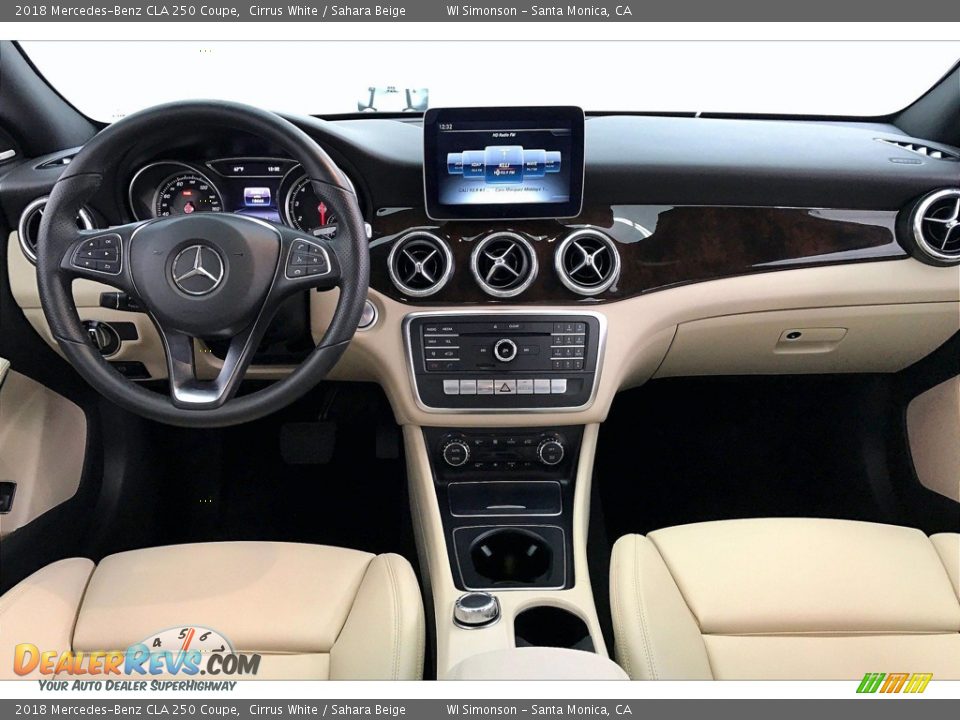 2018 Mercedes-Benz CLA 250 Coupe Cirrus White / Sahara Beige Photo #15