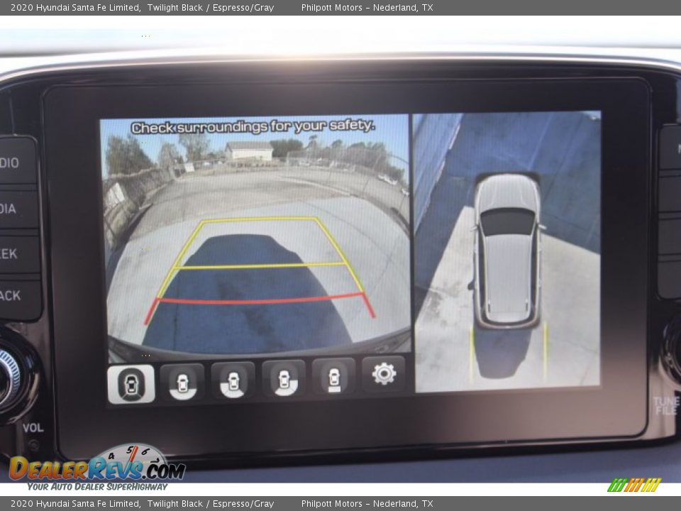 2020 Hyundai Santa Fe Limited Twilight Black / Espresso/Gray Photo #18