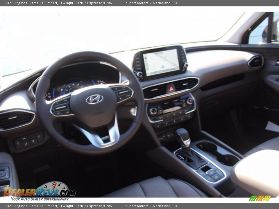 2020 Hyundai Santa Fe Limited Twilight Black / Espresso/Gray Photo #21