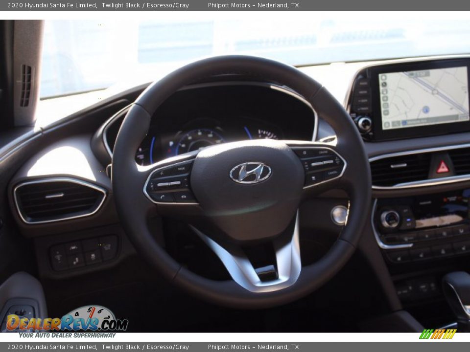 2020 Hyundai Santa Fe Limited Twilight Black / Espresso/Gray Photo #22