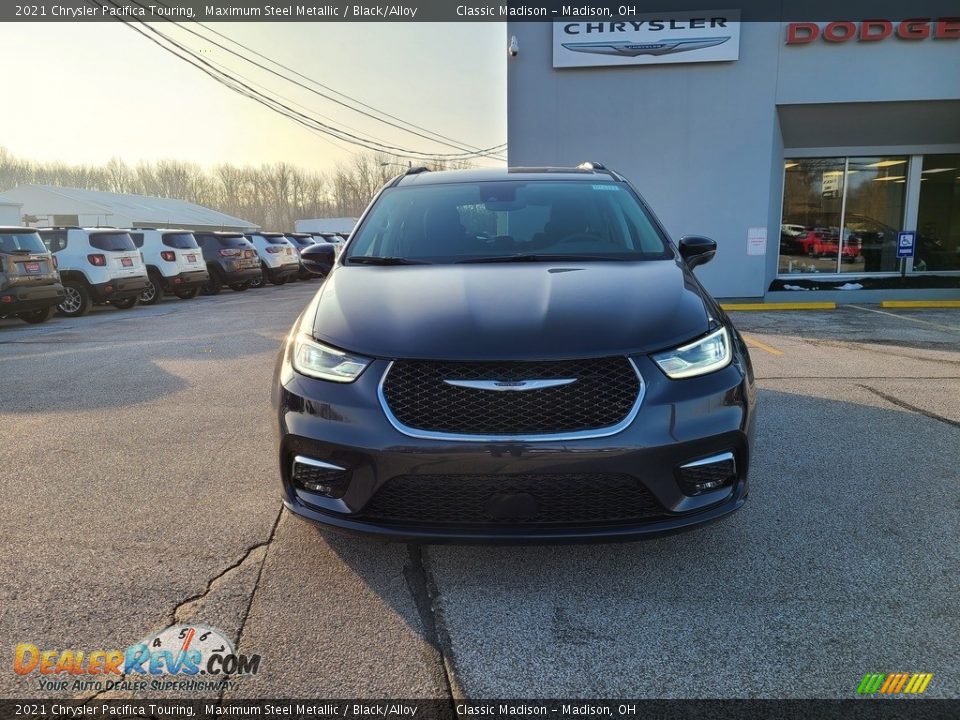 2021 Chrysler Pacifica Touring Maximum Steel Metallic / Black/Alloy Photo #9