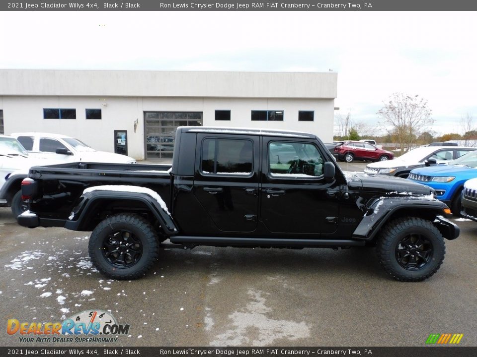 2021 Jeep Gladiator Willys 4x4 Black / Black Photo #4