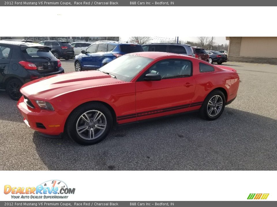 2012 Ford Mustang V6 Premium Coupe Race Red / Charcoal Black Photo #4