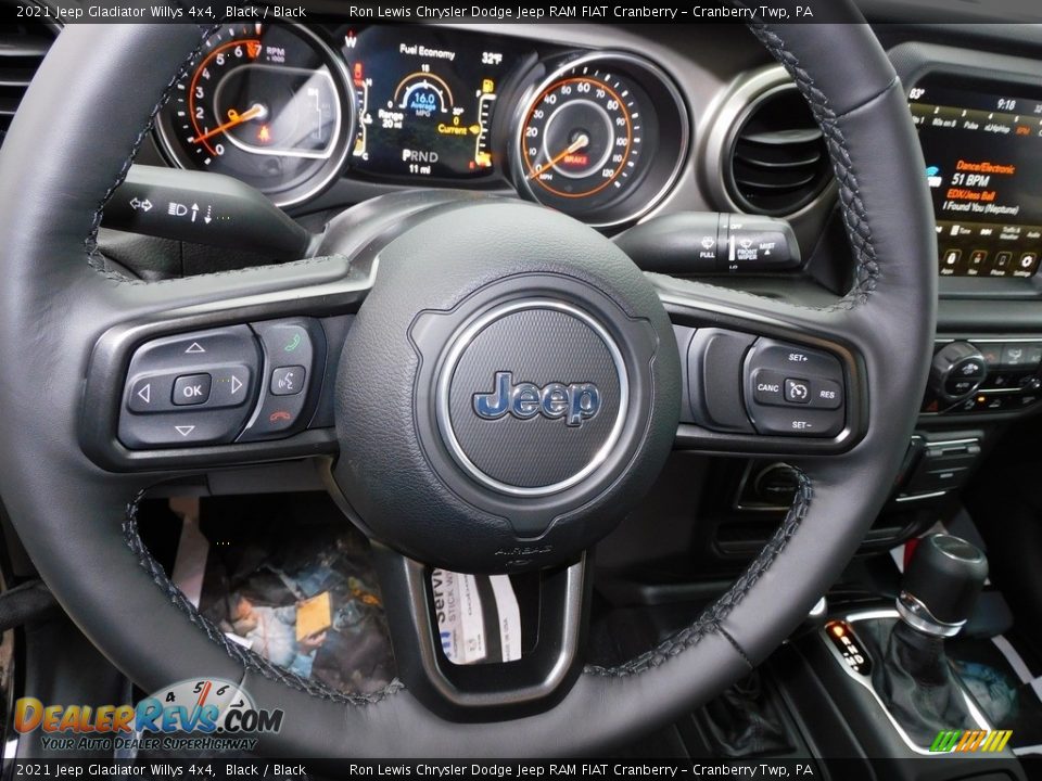 2021 Jeep Gladiator Willys 4x4 Steering Wheel Photo #18