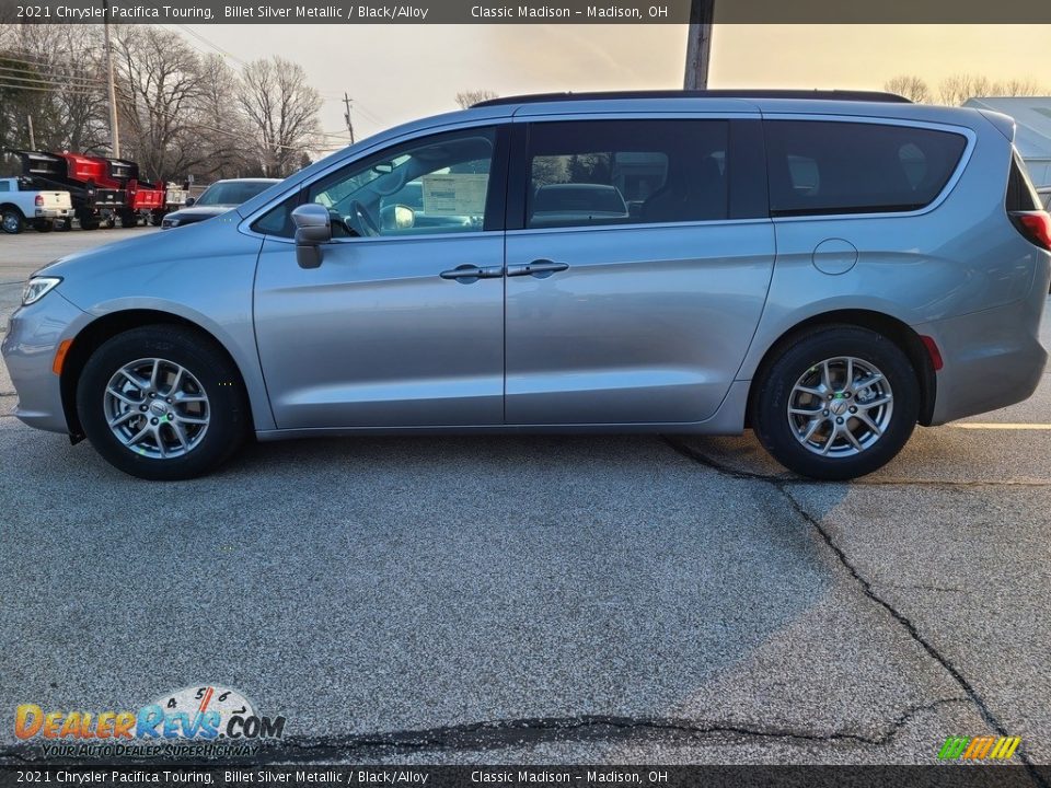 2021 Chrysler Pacifica Touring Billet Silver Metallic / Black/Alloy Photo #10