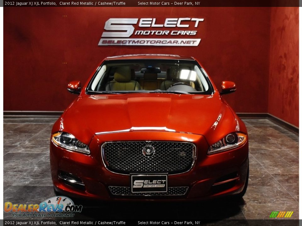 2012 Jaguar XJ XJL Portfolio Claret Red Metallic / Cashew/Truffle Photo #2