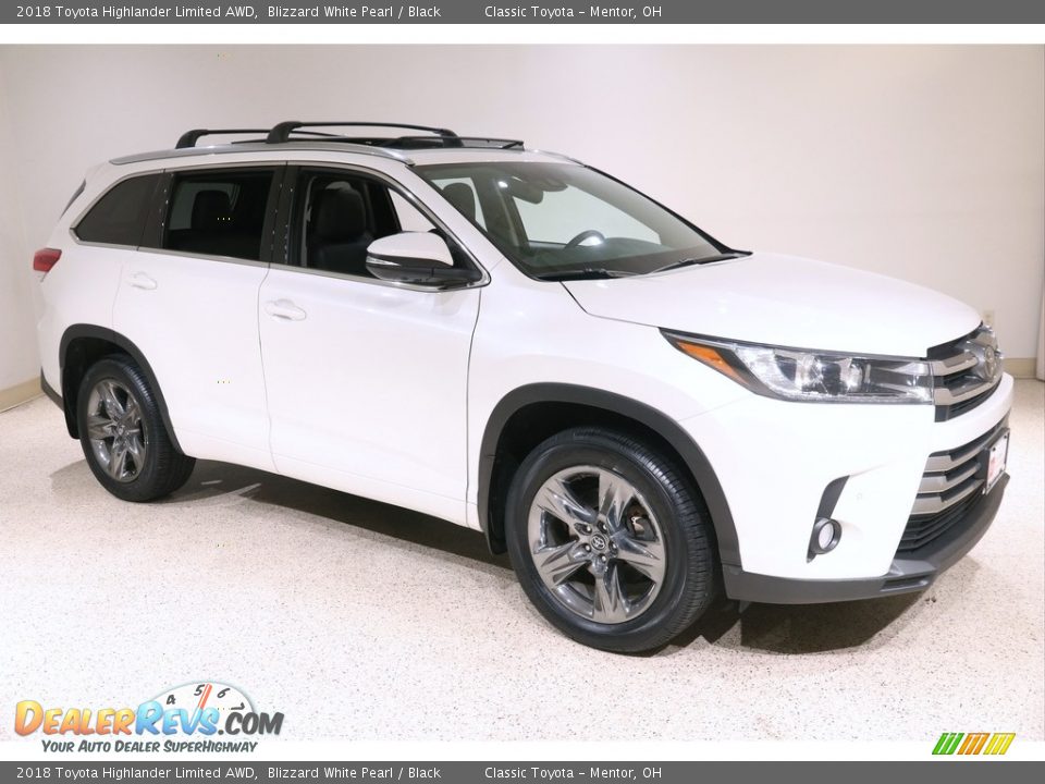 2018 Toyota Highlander Limited AWD Blizzard White Pearl / Black Photo #1