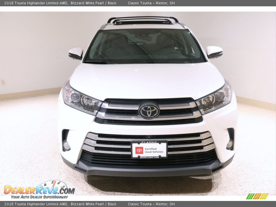 2018 Toyota Highlander Limited AWD Blizzard White Pearl / Black Photo #2