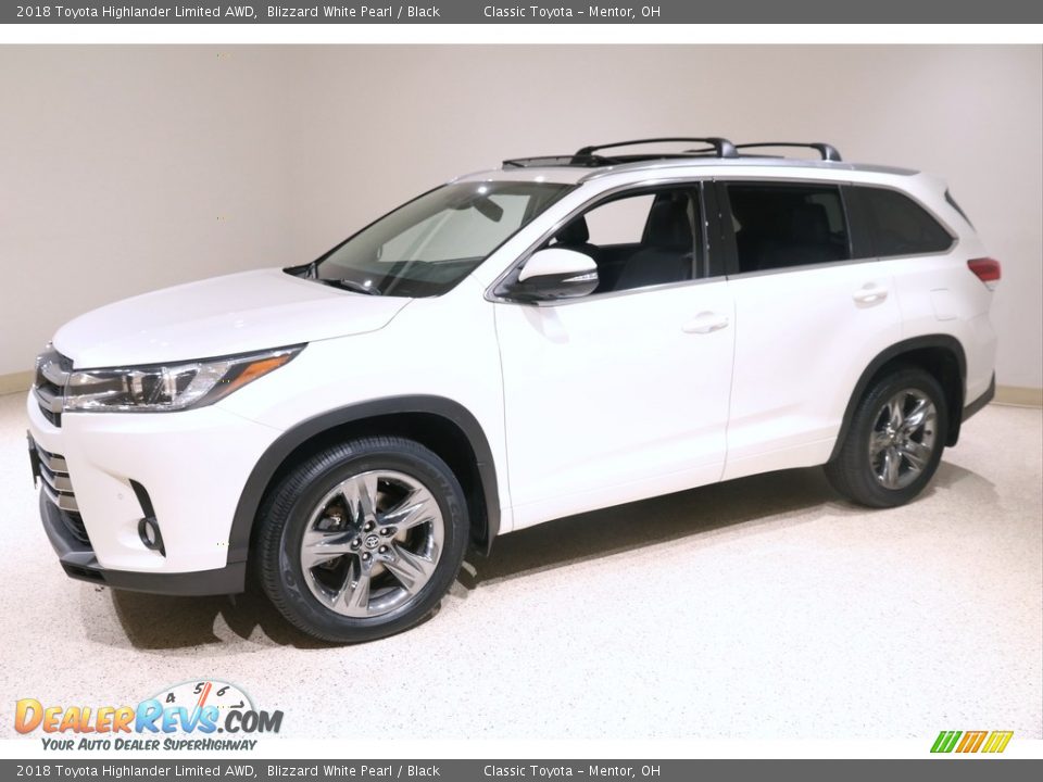 2018 Toyota Highlander Limited AWD Blizzard White Pearl / Black Photo #3
