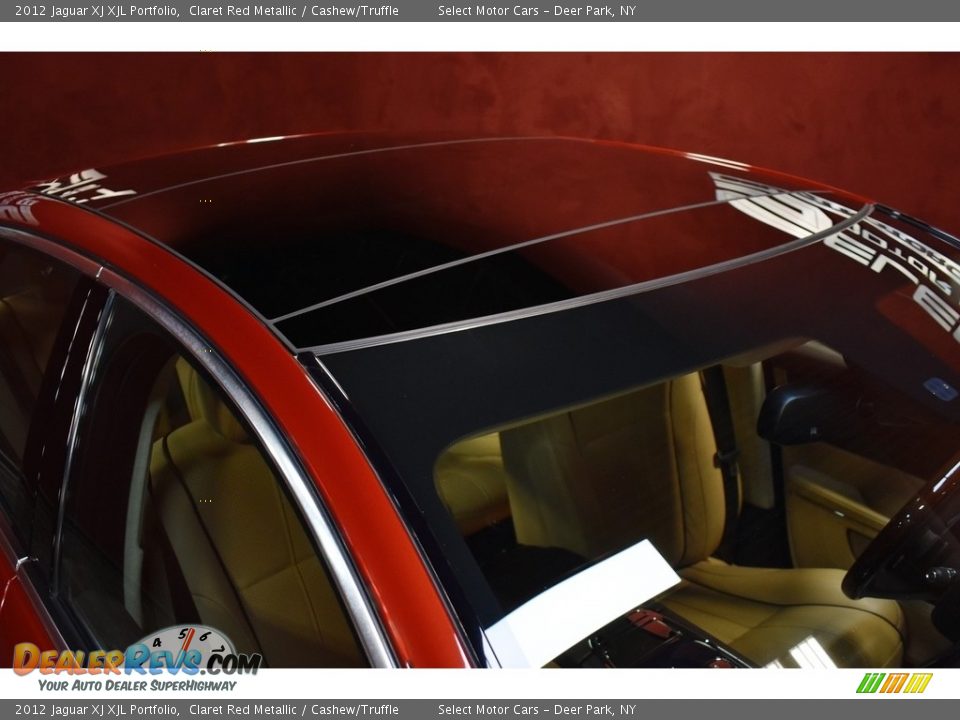 2012 Jaguar XJ XJL Portfolio Claret Red Metallic / Cashew/Truffle Photo #7