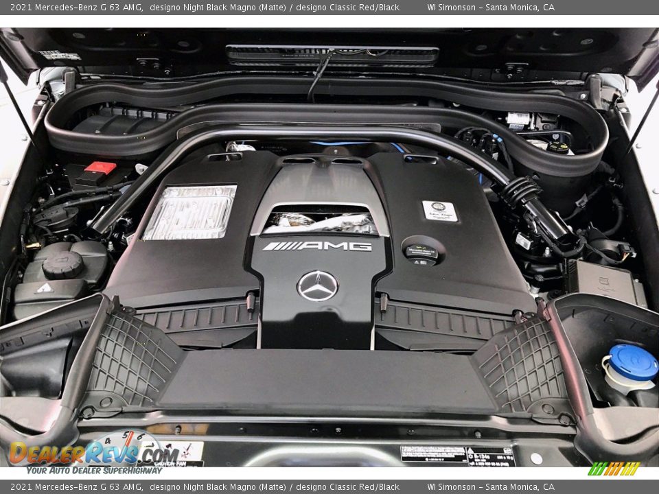 2021 Mercedes-Benz G 63 AMG designo Night Black Magno (Matte) / designo Classic Red/Black Photo #8