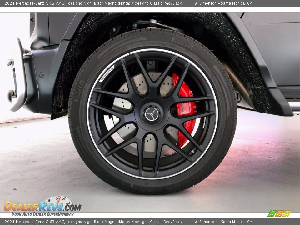 2021 Mercedes-Benz G 63 AMG designo Night Black Magno (Matte) / designo Classic Red/Black Photo #9