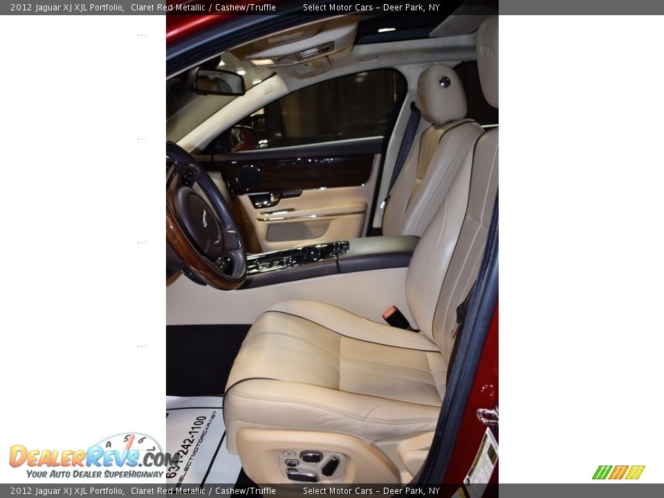 2012 Jaguar XJ XJL Portfolio Claret Red Metallic / Cashew/Truffle Photo #11