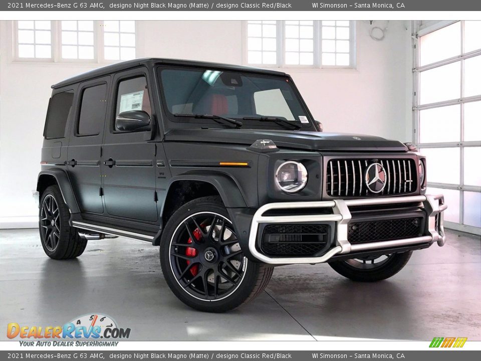 2021 Mercedes-Benz G 63 AMG designo Night Black Magno (Matte) / designo Classic Red/Black Photo #10