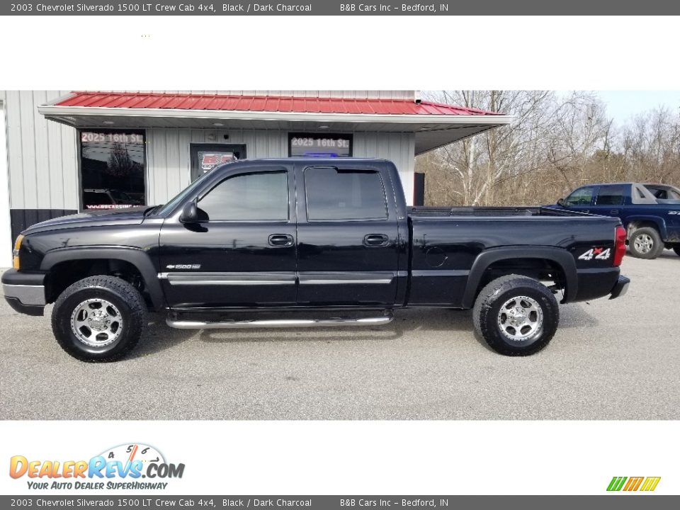 2003 Chevrolet Silverado 1500 LT Crew Cab 4x4 Black / Dark Charcoal Photo #2