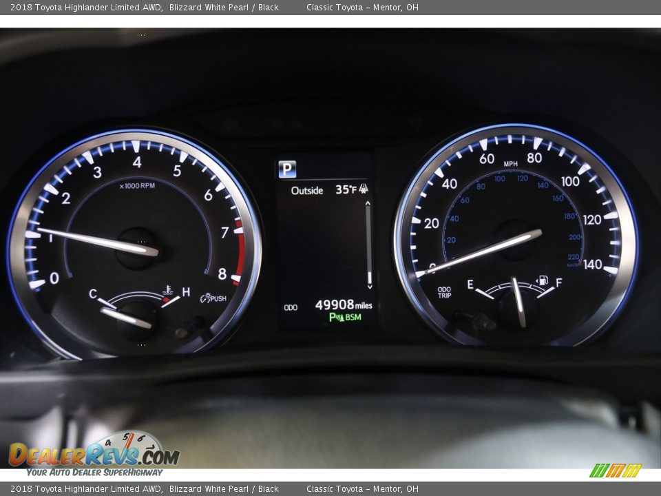 2018 Toyota Highlander Limited AWD Blizzard White Pearl / Black Photo #8