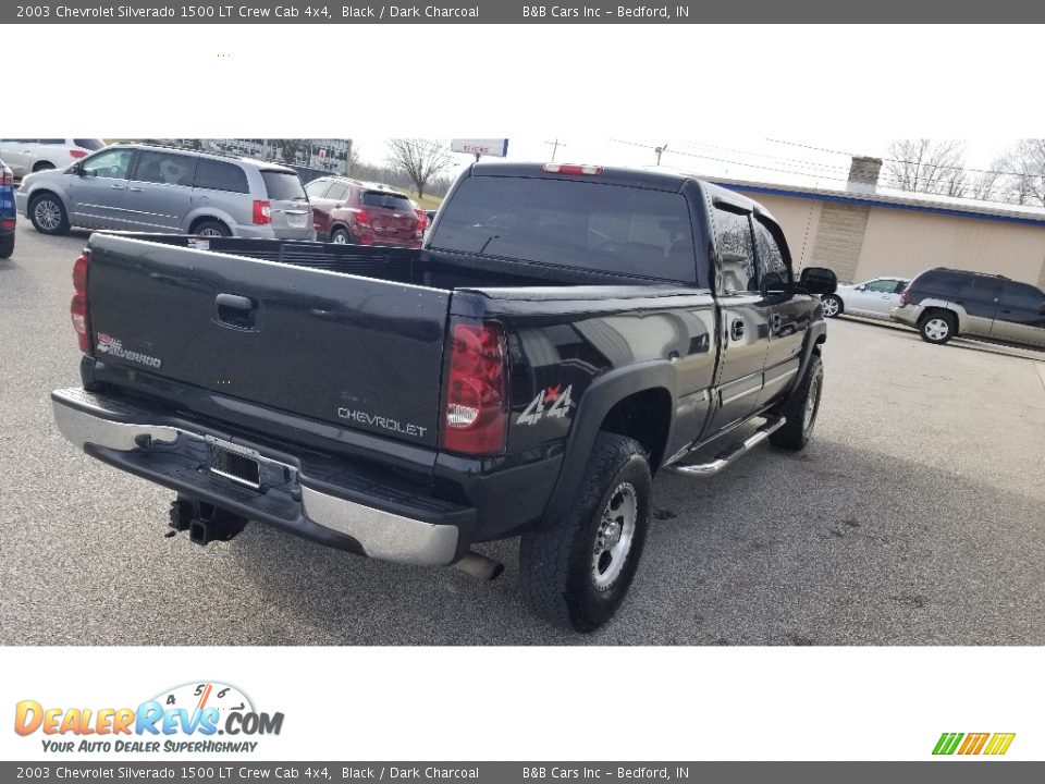 2003 Chevrolet Silverado 1500 LT Crew Cab 4x4 Black / Dark Charcoal Photo #5