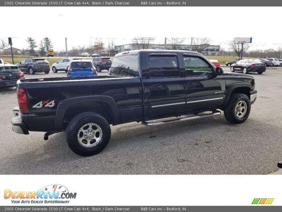 2003 Chevrolet Silverado 1500 LT Crew Cab 4x4 Black / Dark Charcoal Photo #6