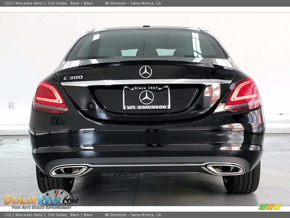 2021 Mercedes-Benz C 300 Sedan Black / Black Photo #3