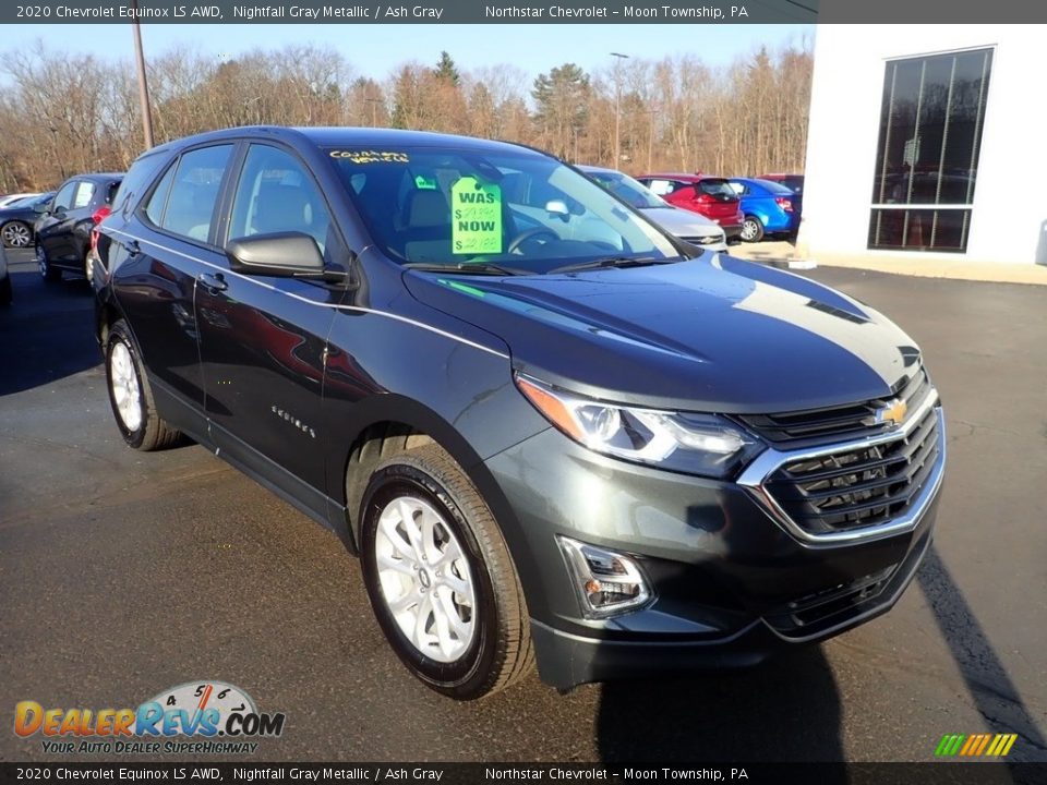 2020 Chevrolet Equinox LS AWD Nightfall Gray Metallic / Ash Gray Photo #8